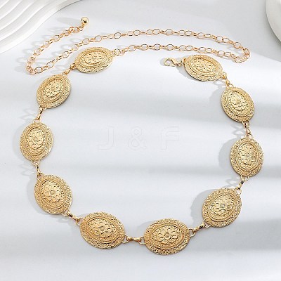 Alloy Oval Link Chain Waist Belly Chains for Women FS-WGE04C8-05-1