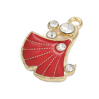 Alloy Enamel Pendants with Rhinestone FIND-Z070-07G-06-1