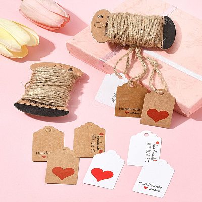 96Pcs 6 Styles Paper Gift Tags CDIS-FS0001-26-1