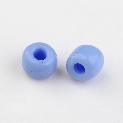 8/0 Opaque Colours Round Glass Seed Beads X-SEED-A010-3mm-43B-1