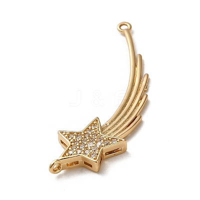 Brass Micro Pave Cubic Zirconia Pendants KK-F865-13G-1
