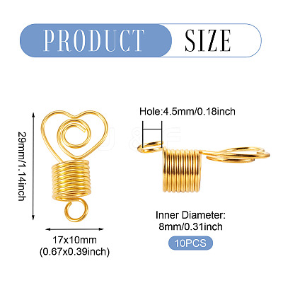 10Pcs Alloy Dreadlocks Beads FIND-TA0008-53A-1