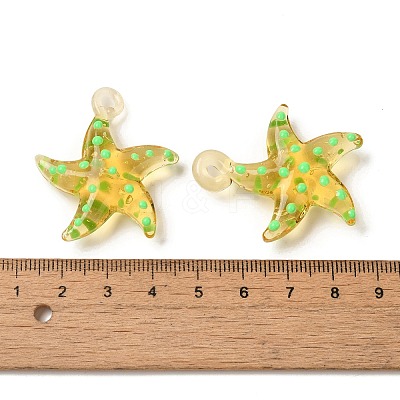 Handmade Lampwork Pendants LAMP-G162-07F-1