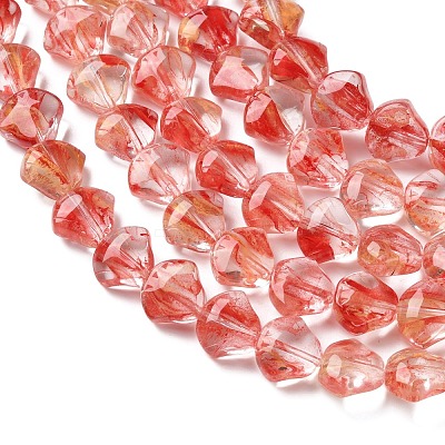 Inner Flower Handmade Lampwork Beads Strands LA-CBA3F7A-02D-1