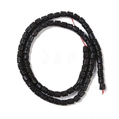 Natural Lava Rock Beads Strands G-A234-E02-03-1
