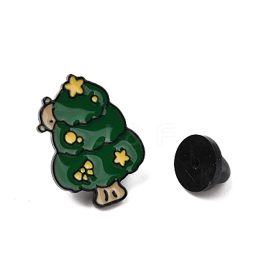 Christmas Theme Zinc Alloy Enamel Pin Brooch for Backpack Clothes JEWE-R003-01EB-10-1
