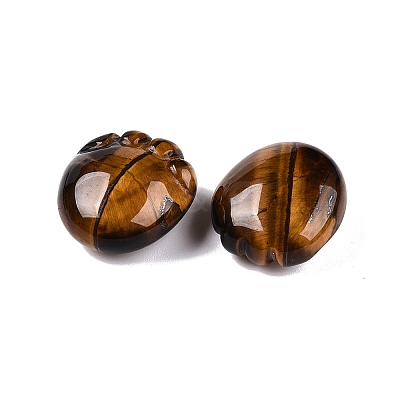 Natural Tiger Eye Footprint Figurines DJEW-N003-02D-1