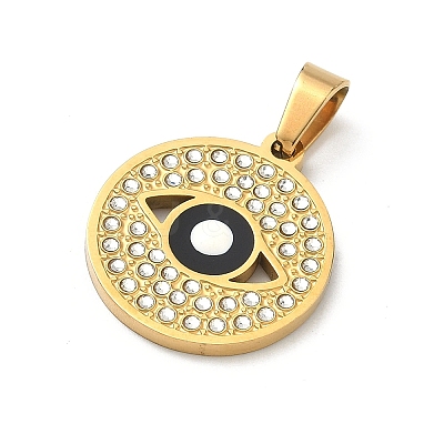304 Stainless Steel Enamel Pendants STAS-H255-01E-G-1