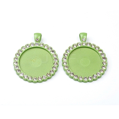 Alloy Pendant Cabochon Settings PALLOY-WH0066-33C-1