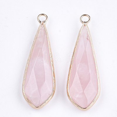 Natural Gemstone Pendants X-G-S344-21C-1