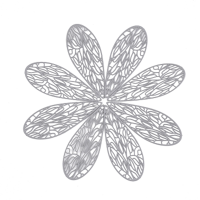 430 Stainless Steel Filigree Pendants STAS-S108-11A-1