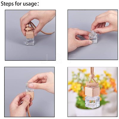 Glass Pendant Decorations HJEW-PH0001-05-1