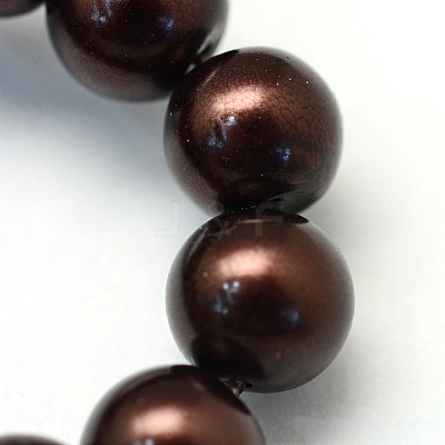 Baking Paint Glass Pearl Bead Strands HY-Q003-3mm-40-1