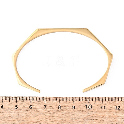 304 Stainless Steel Cuff Bangles BJEW-P373-01G-1