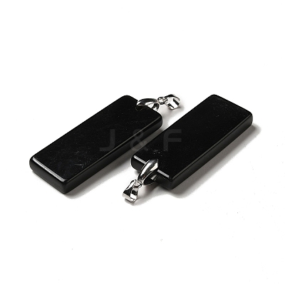 Natural Obsidian Big Pendants G-H286-06P-06-1