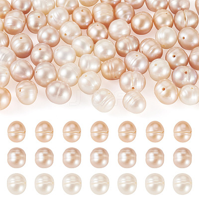 60Pcs 3 Styles Natural Cultured Freshwater Pearl Beads Strands PEAR-TA0001-19-1