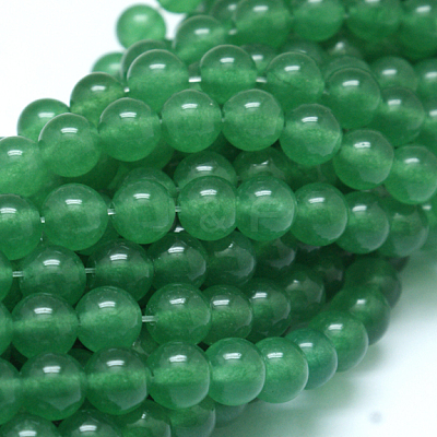 Natural Malaysia Jade Bead Strands G-F342-04-6mm-1