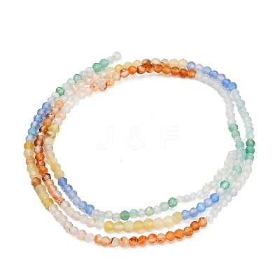 Gradient Color Natural Agate Beads Strands GG-CBA4399-A04-01A-1
