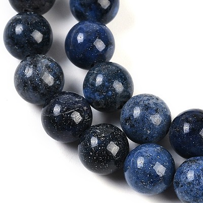 Natural Dumortierite Beads Strands G-G167-A06-10MM-1