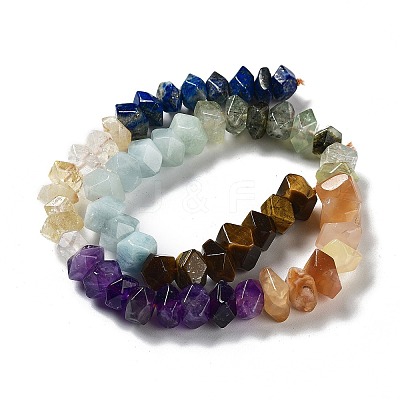 Chakra Natural Mixed Gemstone Beads Strands G-D091-A08-1