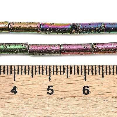 Electroplated Natural Lava Rock Beads Strands G-K388-03A-08-1
