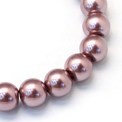Baking Paint Glass Pearl Bead Strands HY-Q003-3mm-58-1