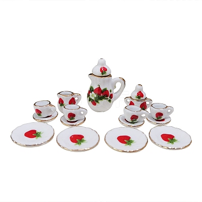 Mini Ceramic Tea Sets BOTT-PW0002-124D-1