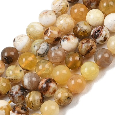 Natural Yellow Opal Beads Strands G-G992-A02-A-1