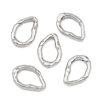 SHEGRACE Brass Spring Gate Rings XGRQ58021-761P-1