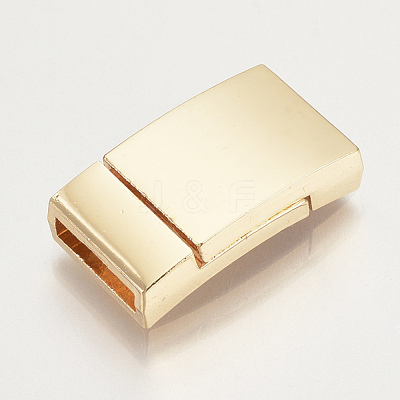 Alloy Magnetic Clasps with Glue-in Ends X-PALLOY-R089-05KC-1