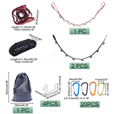 Rock Climbing Tools Set AJEW-GA0003-91-1