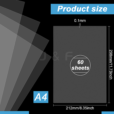 A4 PET Transparency Film DIY-WH0423-25-1