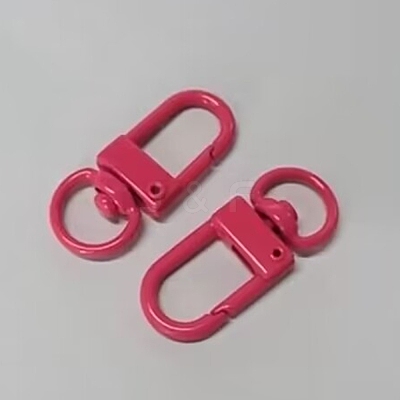 Baking Paint Alloy Swivel Clasps PALLOY-TAC0011-45L-1