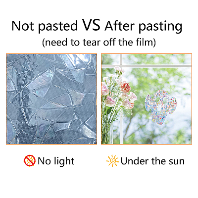 16Sheets 4 Style Waterproof PVC Colored Laser Stained Window Film Adhesive Stickers DIY-WH0256-059-1