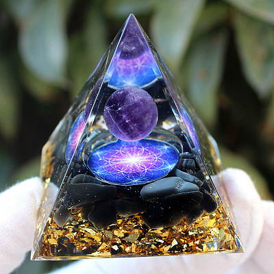 Orgonite Pyramid Resin Energy Generators PW-WG94568-01-1