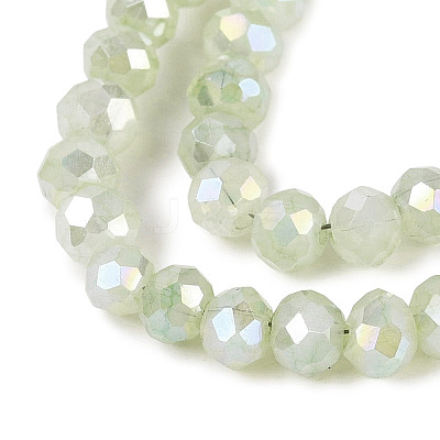 Dyed Crackle Imitation Jade Glass Beads Strands EGLA-Q131-02A-02-1