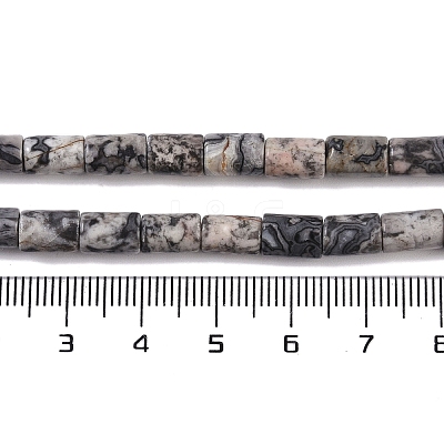 Natural Map Stone Beads Strands G-C128-A04-01-1