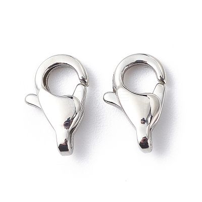 304 Stainless Steel Lobster Claw Clasps STAS-Q048-1