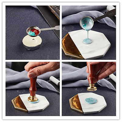 Wax Seal Stamp Set AJEW-WH0131-737-1