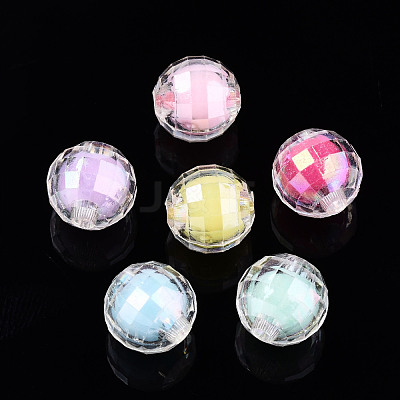 Transparent Acrylic Beads X-TACR-N011-006B-03-1