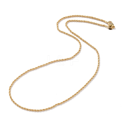 Brass Rope Chain Necklaces NJEW-I247-06G-1