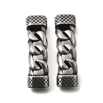 304 Stainless Steel Twisted Chain Shape Links STAS-D382-12AS-1