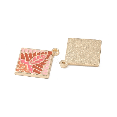 Rack Plating Alloy Enamel Pendants FIND-I038-04E-1