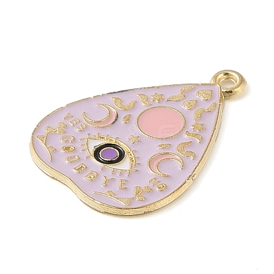 Tarot Style Alloy Eanaml Pendants PALLOY-S184-02G-A-1