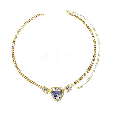 Heart Alloy Full Crystal Rhinestone Waist Belly Chains for Bikini FS-WG5F00F-01-1