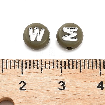 Opaque Acrylic Beads OACR-H046-02C-1