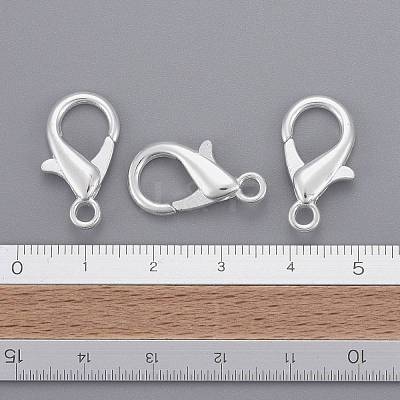 Zinc Alloy Lobster Claw Clasps X-E107-S-1