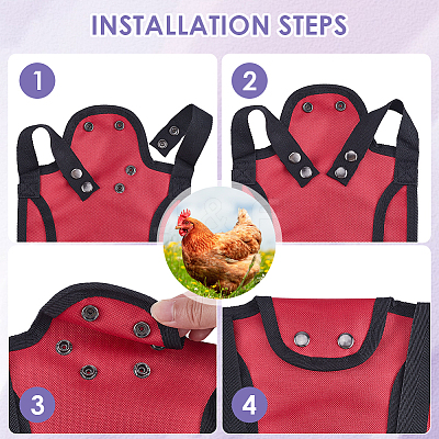 Polyester Chicken Saddle Apron AJEW-CP0008-61A-1