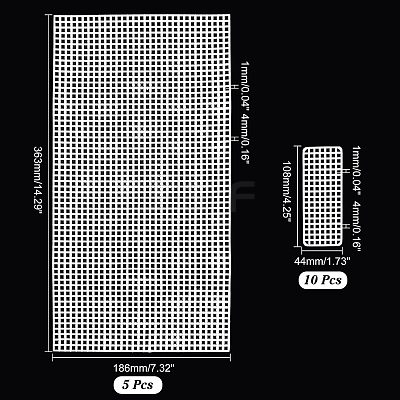Plastic Mesh Canvas Sheets KY-WH0020-75-1