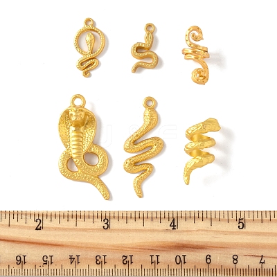 12Pcs 6 Styles Alloy Pendants FIND-FS0003-54-1